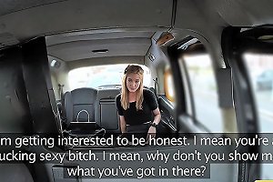 Fake Taxi Petite Blonde In Pull Up Stockings