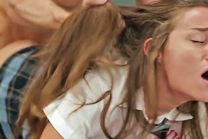 Rough Fuck At School For Young Cassidy Klein